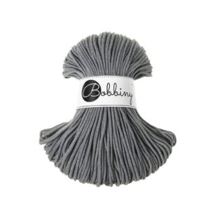 Bobbiny Corde Macramé Tressée Junior 3mm (Steel) 100m