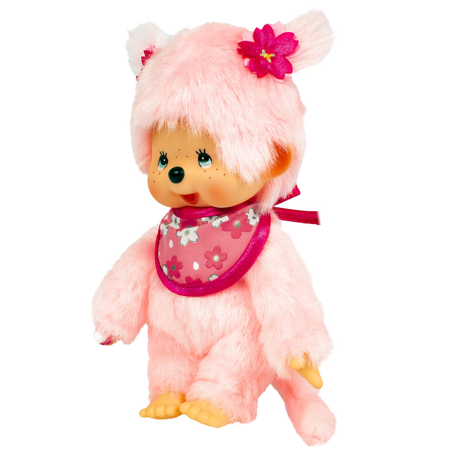 BANDAI Monchhichi — Peluche Pinky Sakura Rose 20 cm – Image 2
