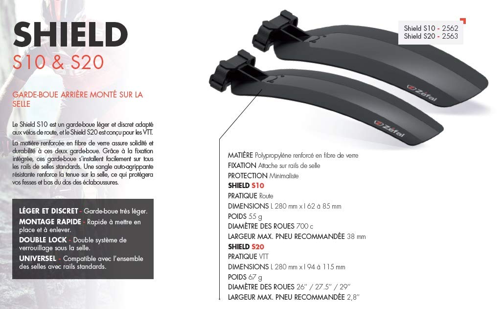 ZEFAL Shield S20 — Garde-boue arrière de selle VTT – Image 5