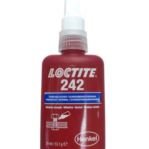Colle pour boulons Loctite 242, flacon de 50 ml.