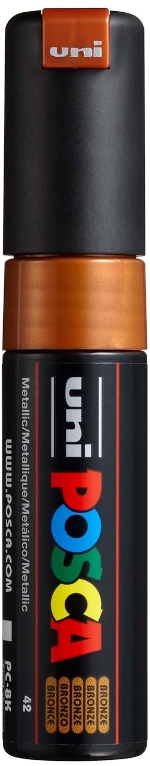 POSCA Marqueur Pte large biseautée POSCA PC8K 8mm Bronze