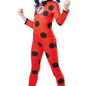 RUBIE'S Déguisement MIRACULOUS Officiel Ladybug pour Enfants - Taille 3 à 10 ans au choix - Costume d'Héroïne Tikki Lady Bug - Costume avec Masque- Pour Carnaval, Halloween ou Cadeau de Noël