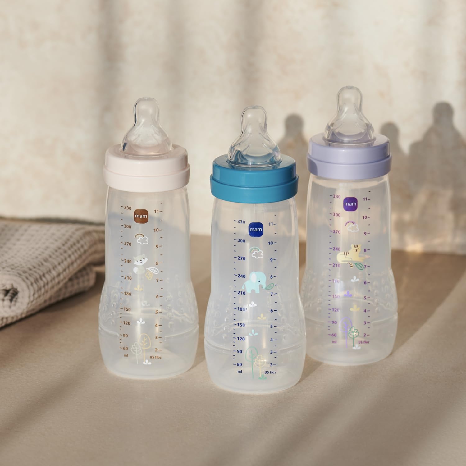 MAM Easy Active — Biberon 330 ml sable tétine débit X – Image 3