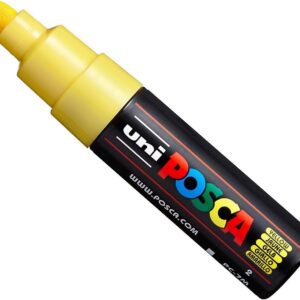 Uni POSCA PC-7M Paint Marker - marqueur – Large Pointe 4,5-5,5 mm – 15 couleurs jaune
