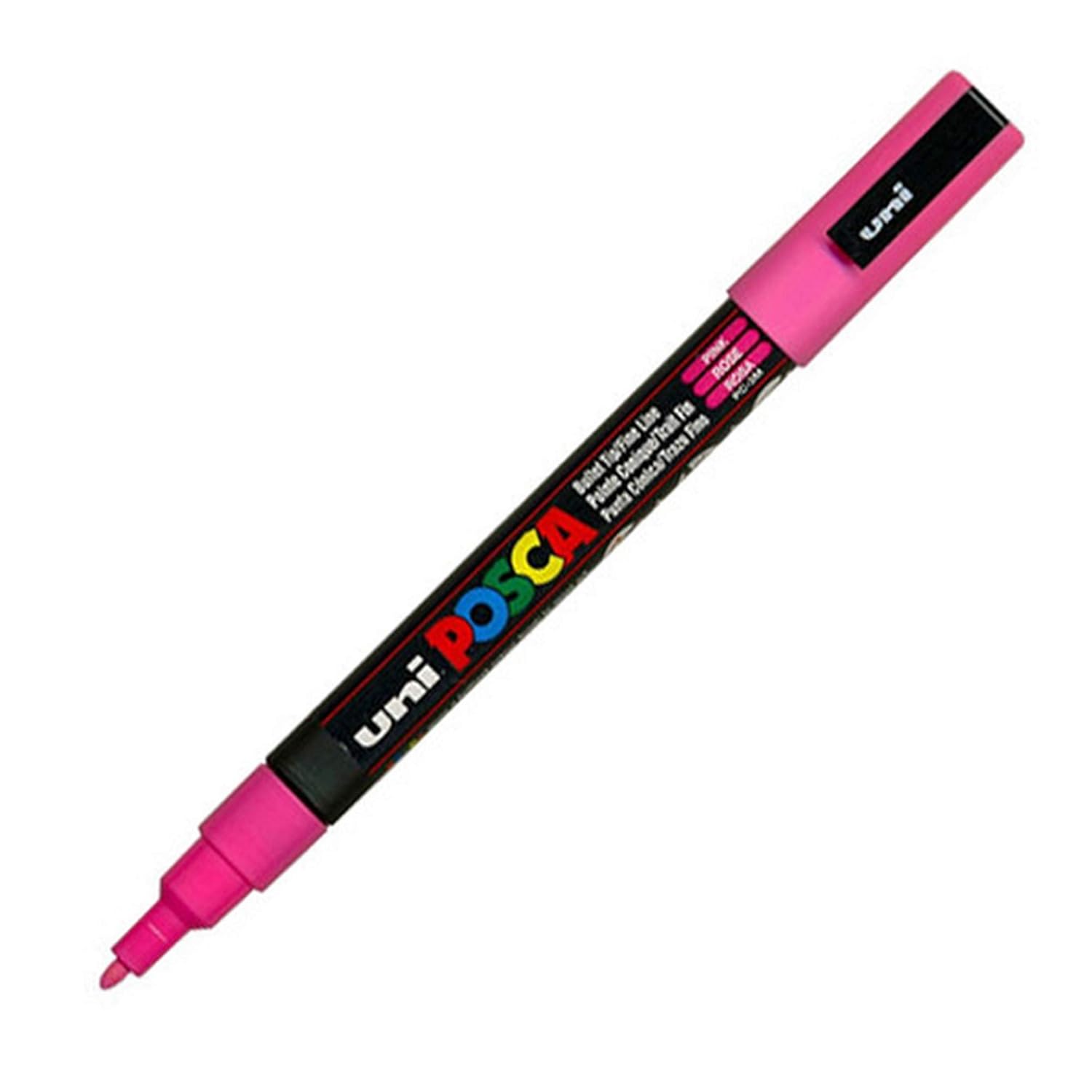 UNI-BALL POSCA PC3M — Marqueur pointe fine jaune – Image 5