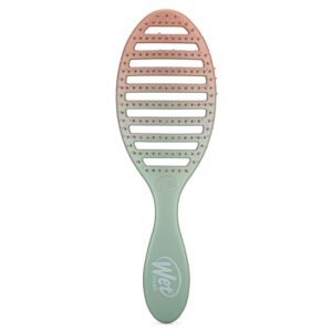 WetBrush Speed Dry Démêlant avec poils Heatflex résistants à la chaleur et design ouvert pour sécher les cheveux plus rapidement, pour tous les types de cheveux, collection Feel Good Ombre, écume de