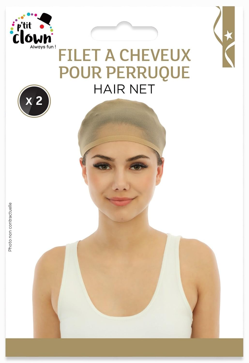 P'TIT CLOWN — Filet à cheveux pour perruque x2 – Image 3