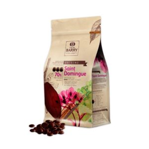 Cacao Barry - Saint Domingue 70% Origine chocolat noir de couverture pistoles 2,5 kg