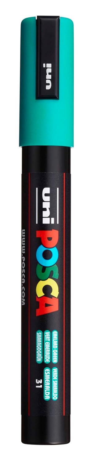 POSCA MARQUEUR VERT EMERAUDE 2.5MM CONIQUE MOYEN