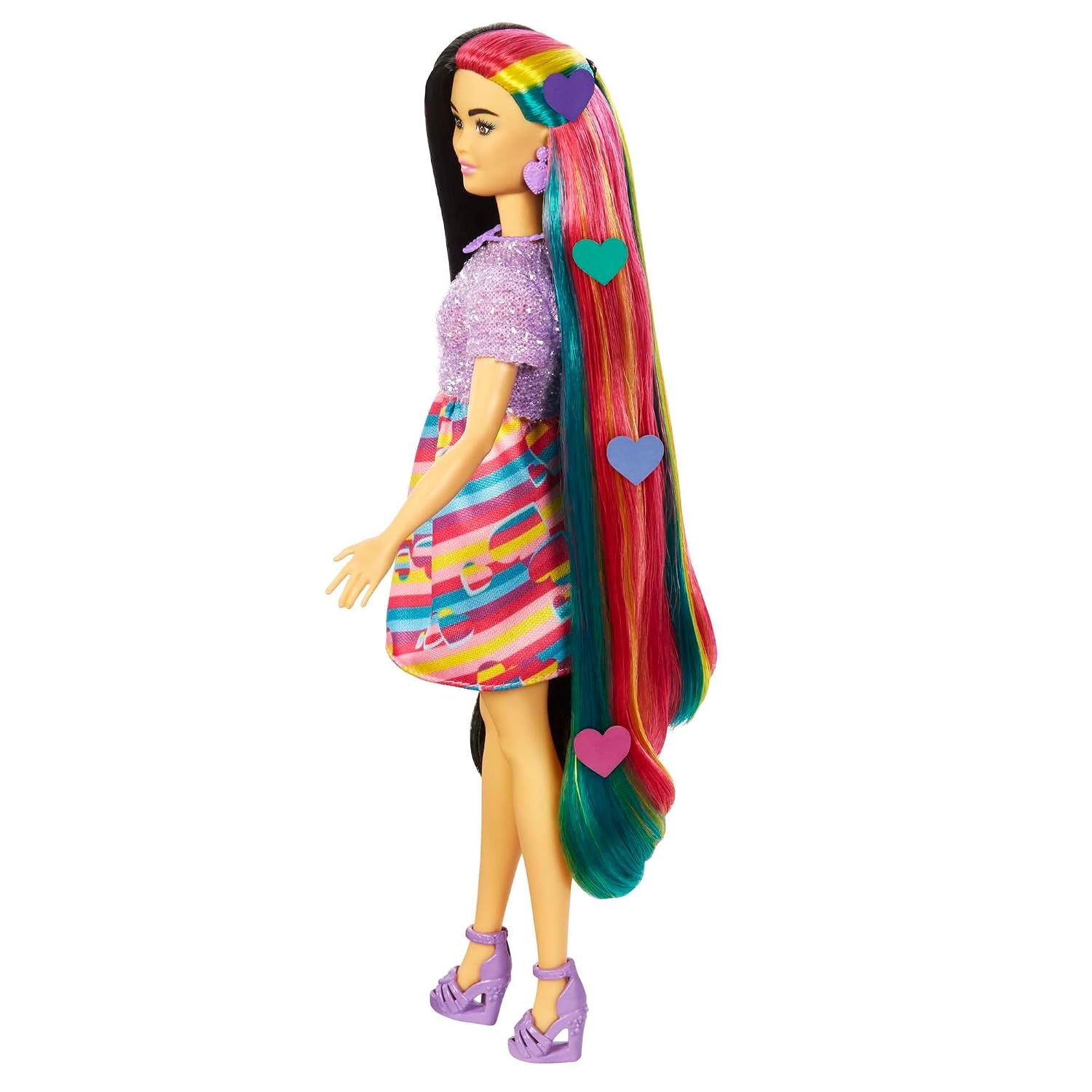 BARBIE — Poupée Ultra Chevelure Cœurs avec 15 Accessoires – Image 5
