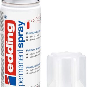 edding 5200 vernis clair permanent en spray - transparent et mat - 200 ml - vernis acrylique fini mat - pour fixer et protéger la peinture - vernis en aérosol