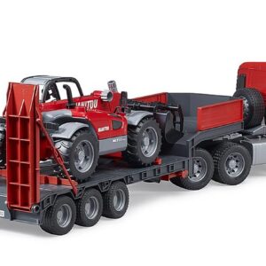 Alternative view of BRUDER 02774 — Camion MAN TGA surbaissé avec télescopique