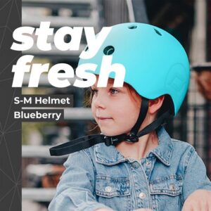 Alternative view of SCOOT & RIDE — Casque de vélo enfant bleu 51-55 cm