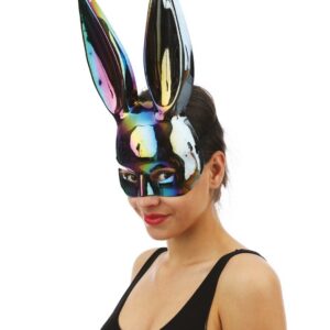 Alternative view of P'TIT CLOWN — Masque Lapin iridescent avec élastique