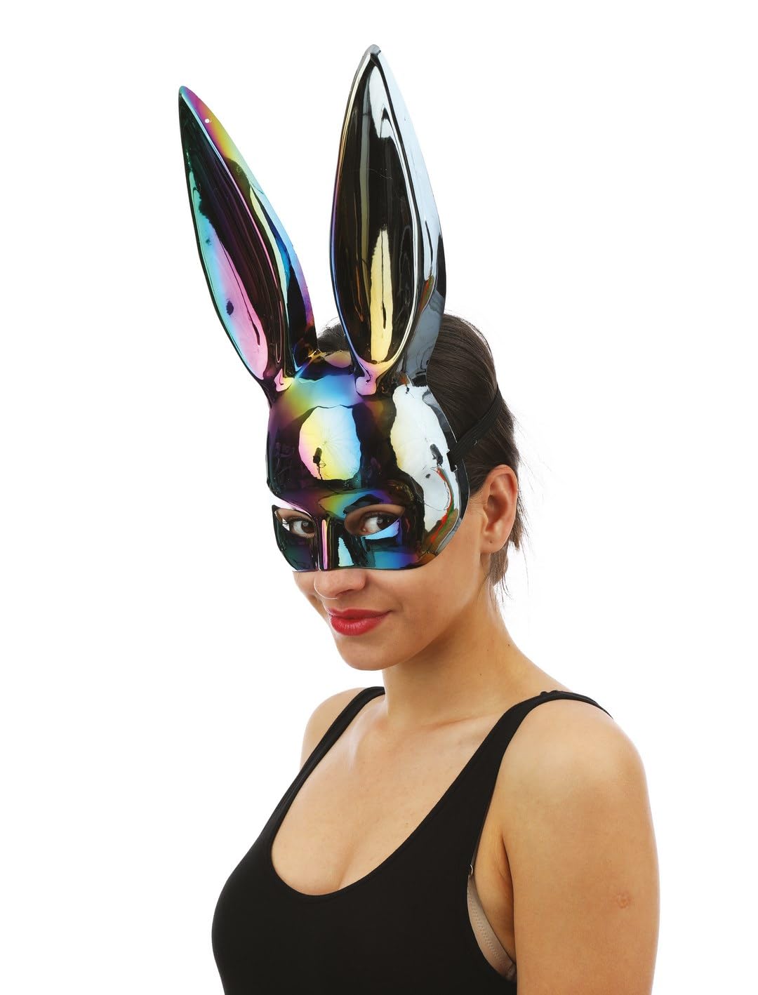 P'TIT CLOWN — Masque Lapin iridescent avec élastique – Image 2