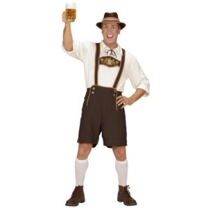 W WIDMANN MILANO Party Fashion - Costume bavarois, pantalon traditionnel pour hommes pour la fête de la bière, la fête foraine, le carnaval