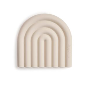 Mushie Jouet de Dentition en Silicone Arc-En-Ciel en Silicone Sans BPA | Accessoires pour Bébé | Matériel Durable & de Haute Qualité | Shifting Sand