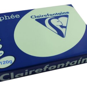 Clairefontaine Trophee 1216C Ramette de papier pour imprimante et photocopieur Couleurs intenses DIN A4 120 g 250 feuilles Vert 1 ramette