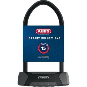 ABUS Antivol à Arceau Granit XPlus 540 + Support Eazy KF - Antivol vélo avec Arceau parabolique Puissant - Niveau de sécurité 15