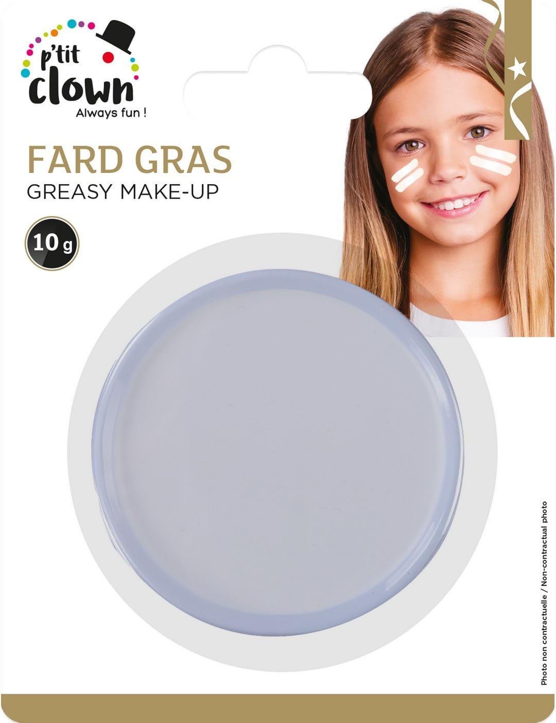 P'TIT CLOWN — Fard Gras Blanc 10 g – Image 4