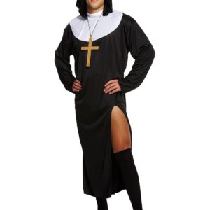 Nun Male Fancy Dress Costume (Black)