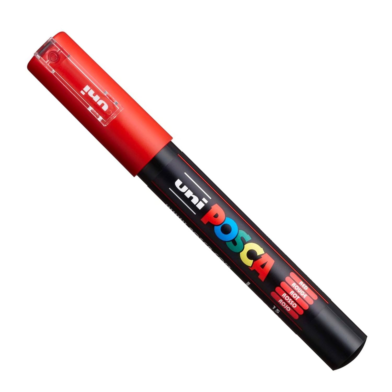 Uni Posca PC-1M Ensemble de 12 marqueurs professionnels pour peinture avec marqueurs noir + blanc supplémentaires – Image 3
