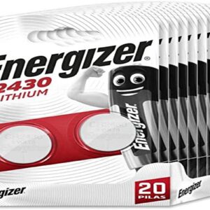Energizer - Lot de 20 Piles spéciales 2430 pour Un Besoin, sans Mercure ajouté et Puissance pour Petits appareils