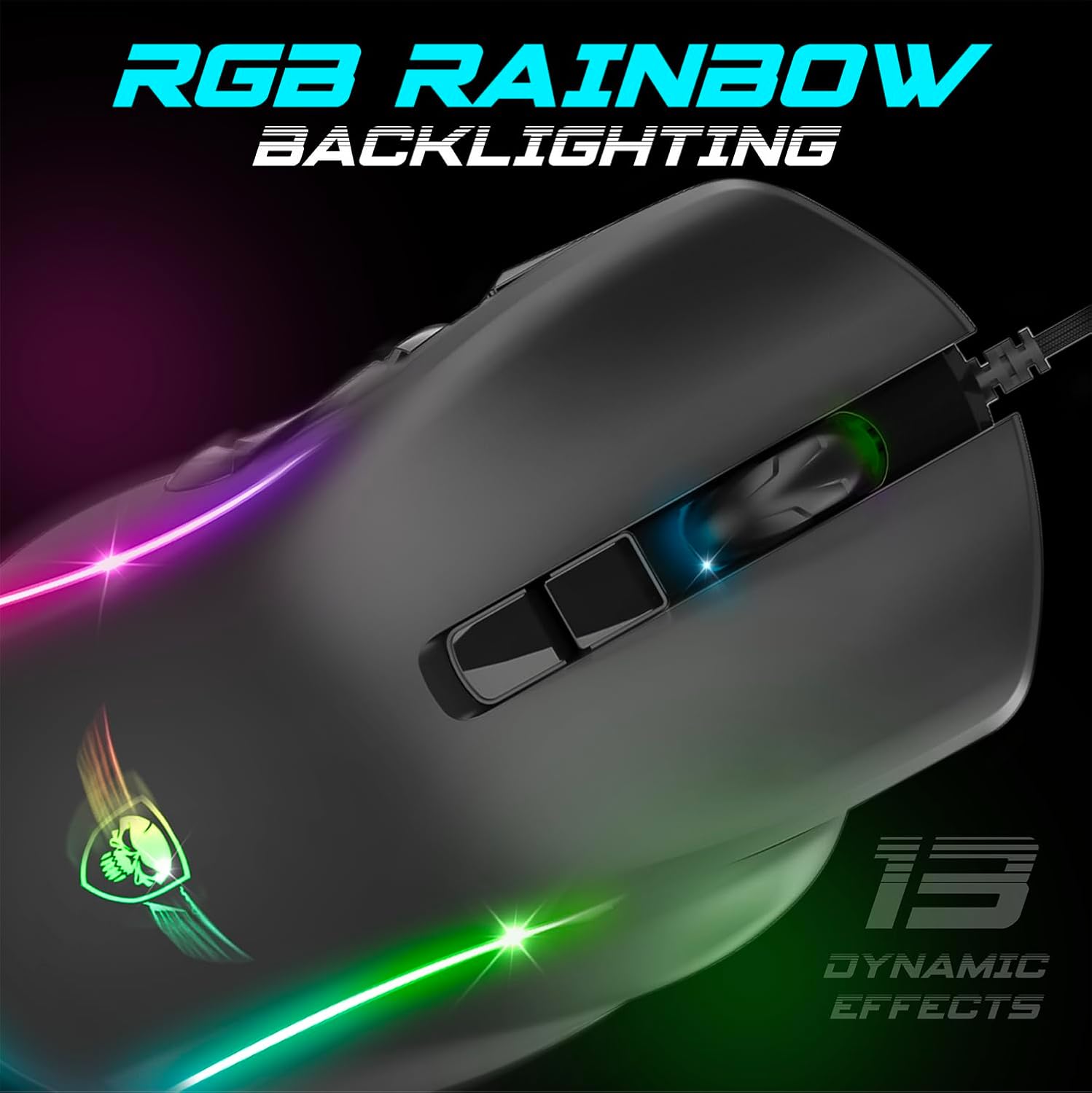 SPIRIT OF GAMER Elite M30 — Souris Gamer Filaire 12800 DPI – Image 4