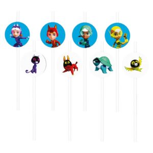 P’TIT CLOWN - Accessoires Décoration d’Anniversaire Enfant - Petronix - Licence Officielle - Assiettes, Gobelets, Serviettes, Confettis, Sachets, Cartes d’Invitation (Paille x8)