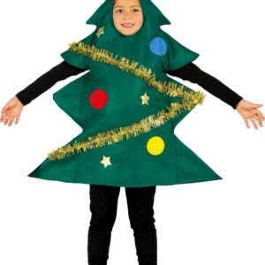Déguisement Sapin de Noël enfant S1-(5/6 ans)
