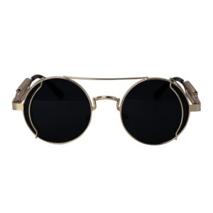 P'TIT CLOWN - 24345 - Lunettes Steampunk ronde - monture metal