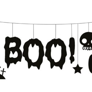 P'TIT CLOWN - Guirlande Halloween - 3 m - Décoration Effrayante et Festive pour Ambiance Terrifiante (Feutrine)