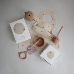 Alternative view of MUSHIE — Set de table en silicone antidérapant Rainbow