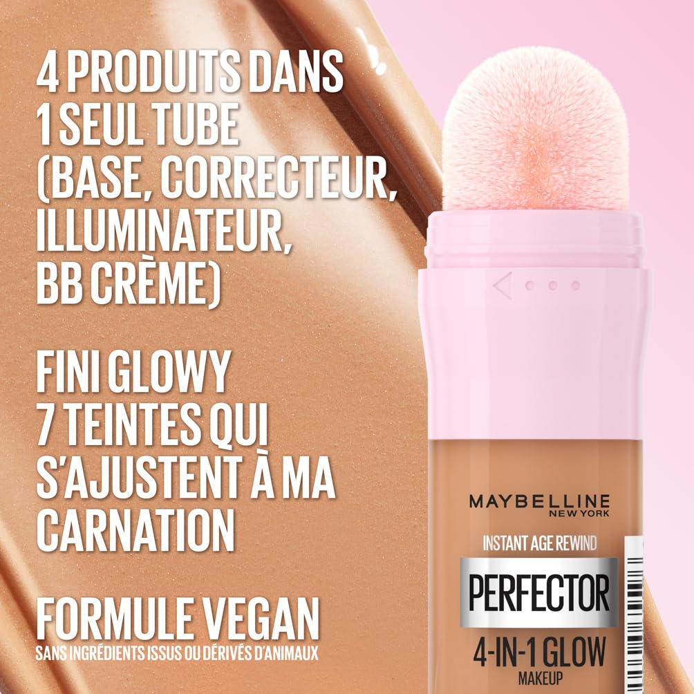 MAYBELLINE NEW YORK — Perfecteur de teint 4-en-1 Light Medium 20 ml – Image 3