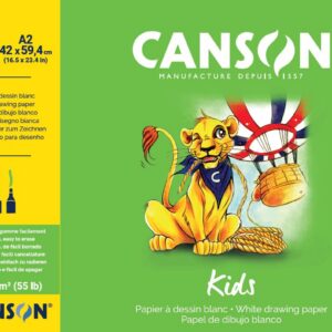 Canson Kids Papier à dessin 30 feuilles A2 42 x 59,4 cm Blanc