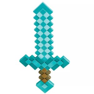 Minecraft - Épée En Diamant - Licence Officielle Mojang - Accessoire Immersif Pour Fans - Taille Unique - Idéal Pour Jeux De Rôle - Costume Et Accessoires - Cadeau Pour Enfants À Partir De 6 Ans