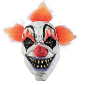 P'TIT CLOWN - 15218 - Masque Clown Tueur Adulte - Evil Clown Mask - Accessoire Déguisement Halloween, Carnaval, Cosplay, Fête Costumée, Soirée Déguisée - Multicolore