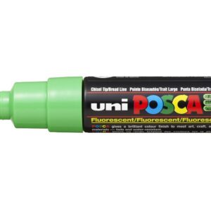 UNI-BALL Lot de 2 Marqueurs Pte large biseautée POSCA PC8K 8mm Vert Fluo