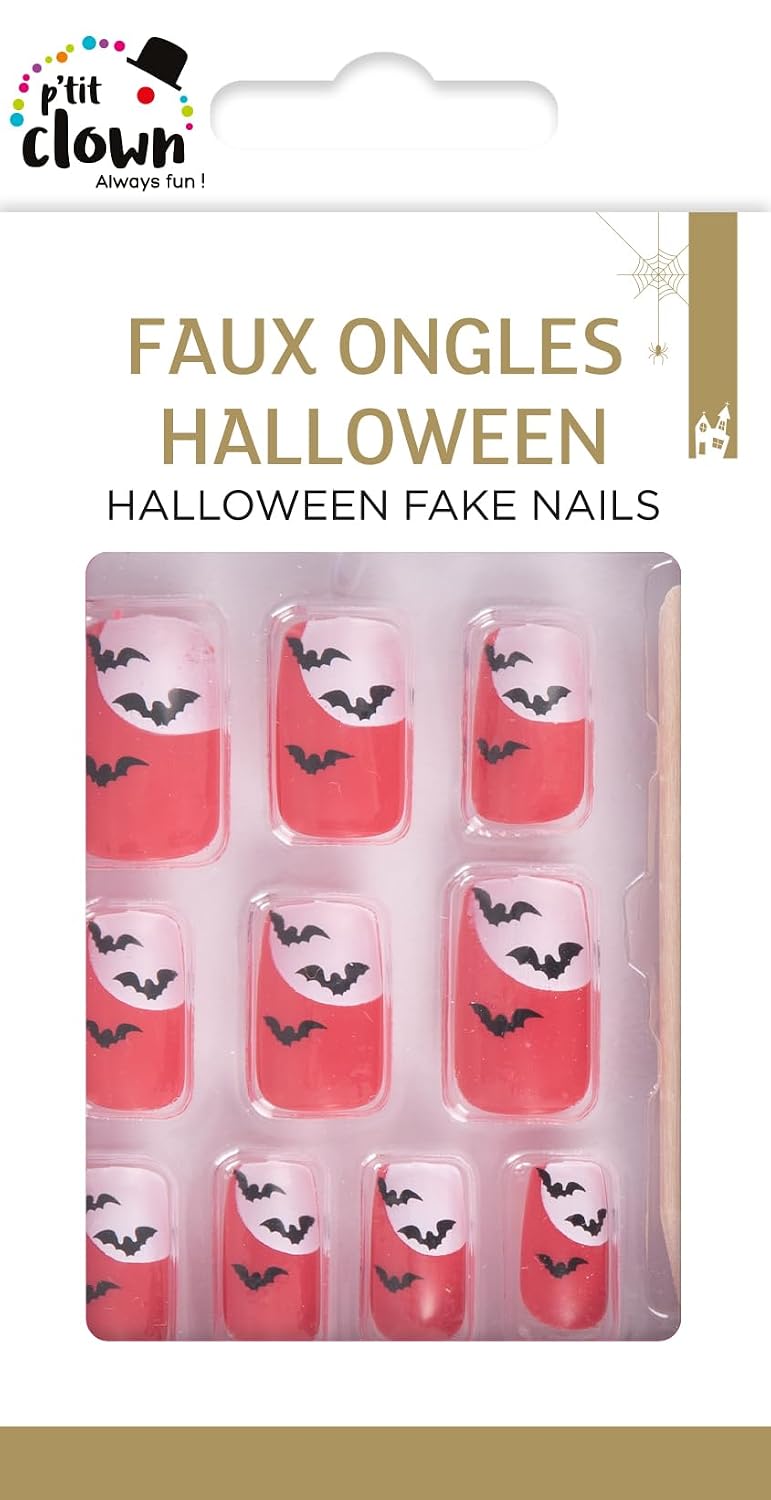 P'TIT CLOWN — Faux Ongles Halloween avec Colle Incluse – Image 5