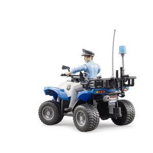 Alternative view of BRUDER — Quad de police avec policier et équipement