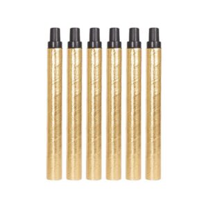 P'TIT CLOWN — Sarbacanes festives lot de 6 or et noir