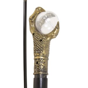 P'TIT Clown - 41035- Canne de Sorcier - Witcher Cane - Accessoire Déguisement - Parfait pour Halloween, Cosplay, Fêtes Costumées, Soirées à Thème, Carnaval, Manga, Cosplay - Plastique - 90 cm