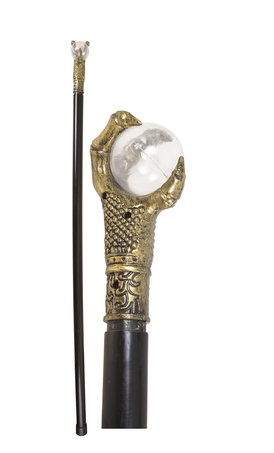 P'TIT Clown - 41035- Canne de Sorcier - Witcher Cane - Accessoire Déguisement - Parfait pour Halloween, Cosplay, Fêtes Costumées, Soirées à Thème, Carnaval, Manga, Cosplay - Plastique - 90 cm