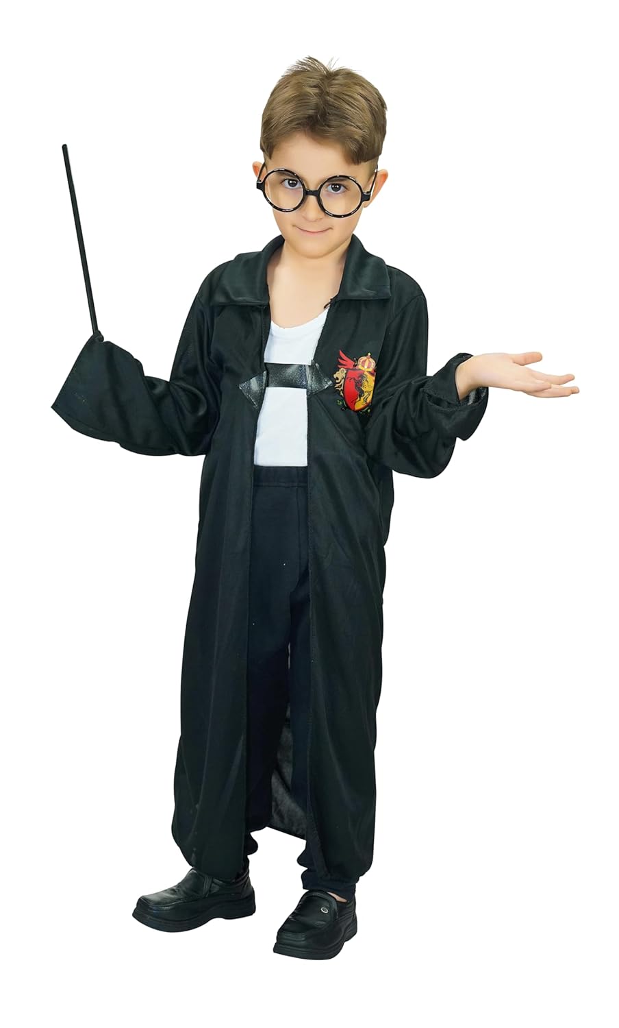 P'TIT CLOWN - Costume Apprenti Sorcier - Sorcière - Déguisement Parfait pour Carnaval, Fêtes Costumées et Évènements à Thème (7-9 ans)