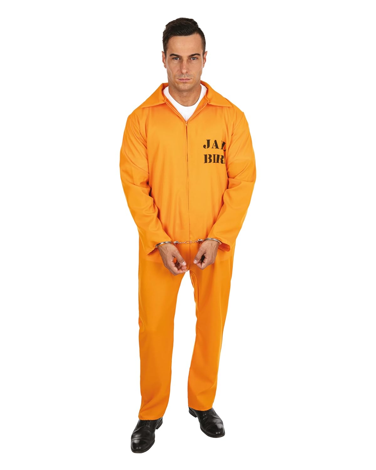 P’TIT CLOWN - Déguisement Prisonnier Américain - Costume pour Adulte - Parfait pour Carnaval, Fêtes Costumées et Évènements à Thème - Polyester - Menottes non incluses
