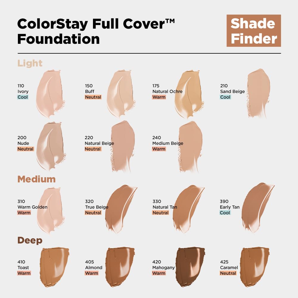 REVLON ColorStay Full Cover — Fond de teint mat 30 ml N210 – Image 3