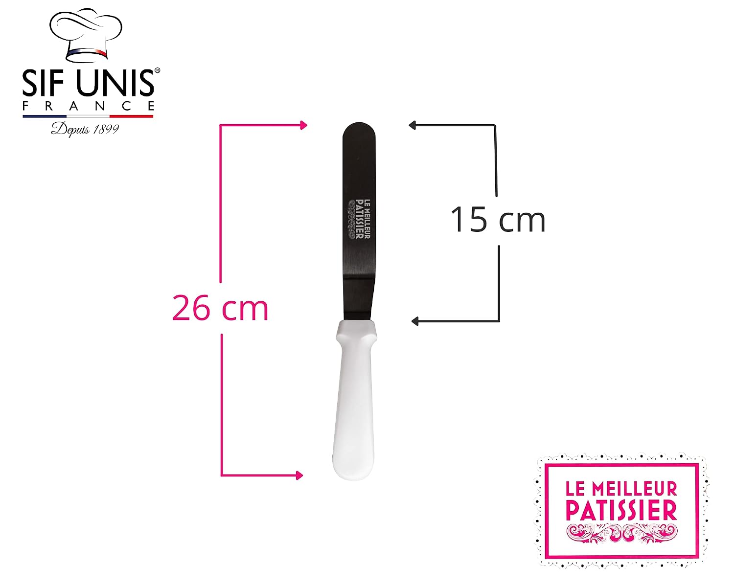 SIF UNIS France — Spatule coudée inox flexible 15 cm – Image 2