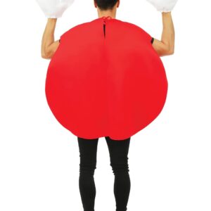 Alternative view of P'TIT CLOWN — Costume Bonbon Adulte Taille Unique Rouge