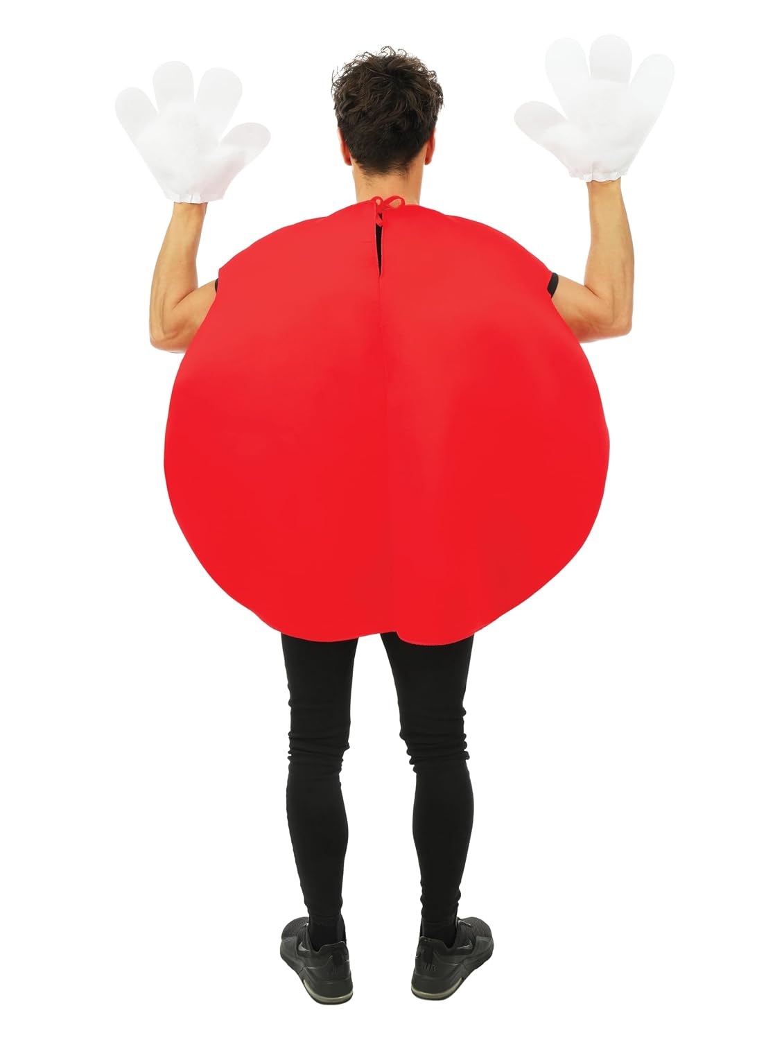 P'TIT CLOWN — Costume Bonbon Adulte Taille Unique Rouge – Image 2
