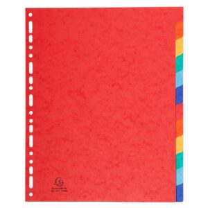 EXACOMPTA Jeu Intercalaires Nature Future carte lustrée 24 x 32 cm 225g 12 positions